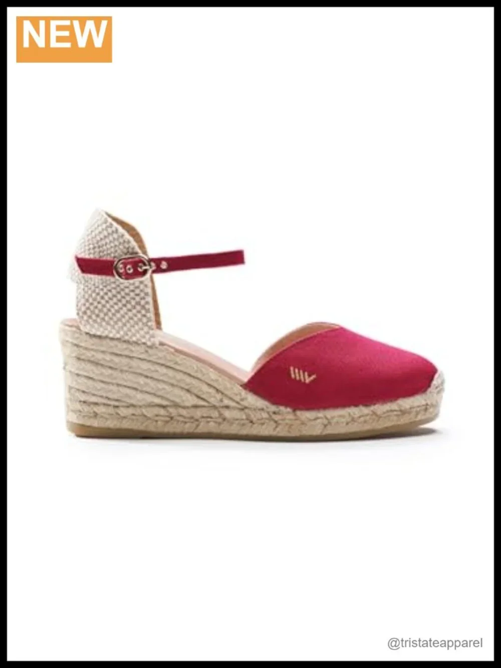 Canvas Wedge Sandals Handmade Espadrille Ankle Strap Breathable